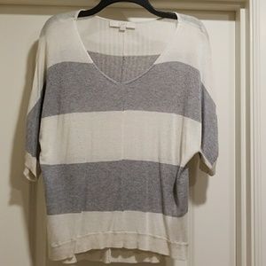Silver Striped Sweater